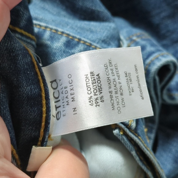 Anthropology X Etica Stanton Relaxed Wide Leg Women's Jeans In Fistral - Picture 4 of 8